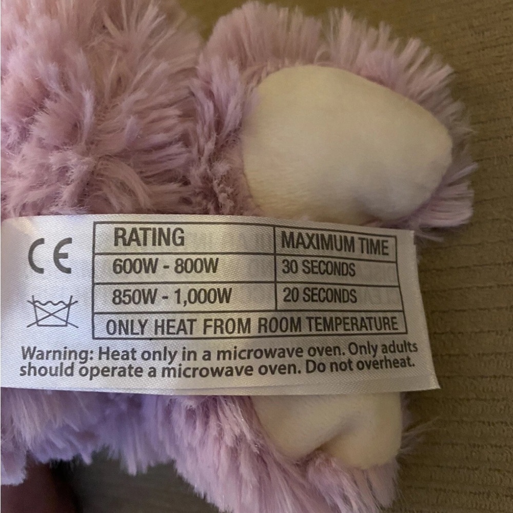 Warmies Purple Plush Hippo Toy - Picture 12 of 16